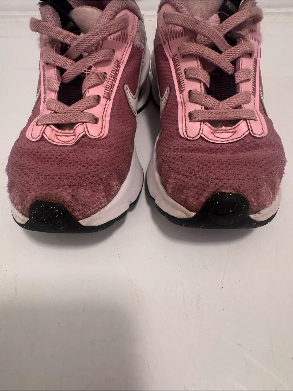 Nike Kids Pink and Black Slip-On Lace Sneakers